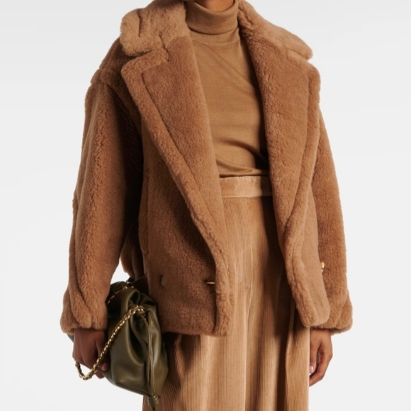 🌹Max Mara Teddy  Biker Jacket - Picture 11 of 13